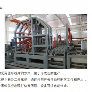 數控鋼筋桁架焊接出產線